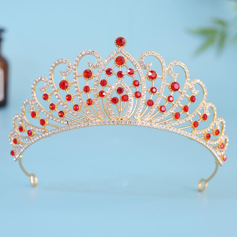 Новый стиль Сладкая принцесса Леди Водяной кирпич Сплав Корона Королева Корона на день рождения Тиара Аксессуары