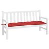 VidaXL Garden Bench Cushion, Bench Cover with String Ties, Waterproof Outdoor Cushion, Red 150x50x7 Cm 361608