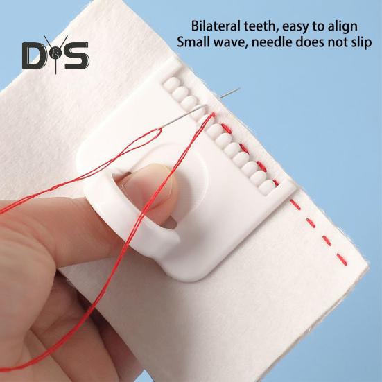 3-teilige Daumen-Nähschablone, Handnäh-Nahtführung, Finger-Overlock-Lineal mit Skala, Quilt-Werkzeug für gleichmäßige Stiche, DIY-Stickereien, Lederhandwerk