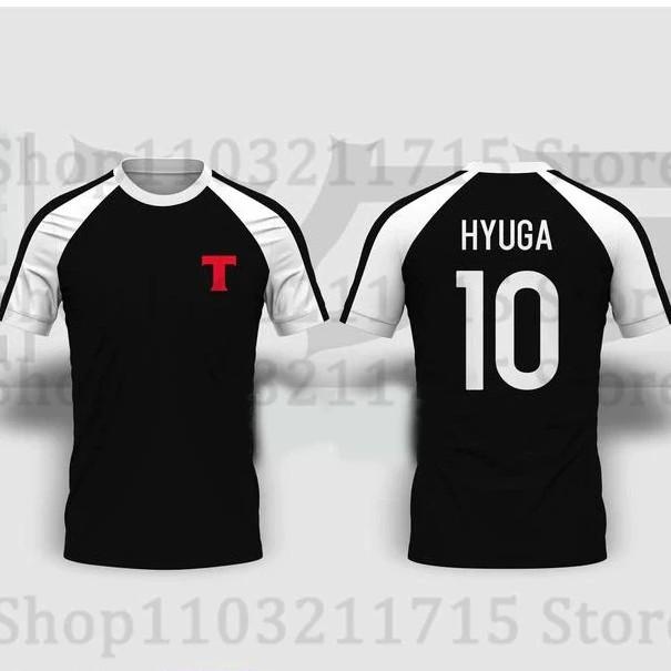 

Hyuga Tsubasa Animation Cartoon Anime Football Soccer T-Shirt Nation Jersey Japan Print Sport Vintage Short Sleeve Uniform Cosplay Unisex Men Women S