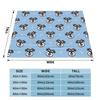 The Scottish Terrier Fleece Throw Blanket Scottie Dog Tartan Skye Blanket for Bedding Car Super Soft Bedroom Quilt