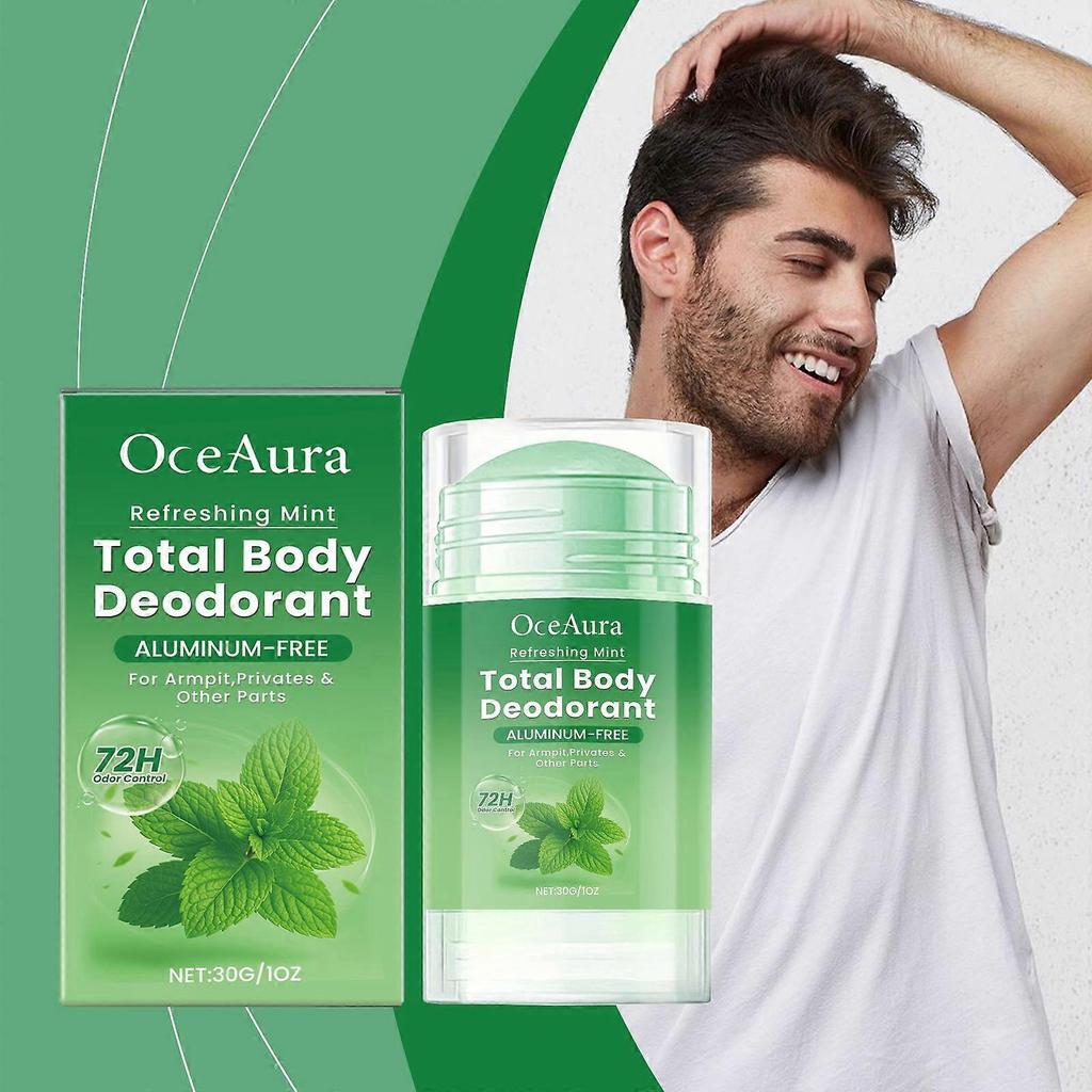Oceaura Mint Body Care Stick Cleansing, Light Fragrance, Gentle And Refreshing, Controls Sweating And Removes Body Odor For Skin Care