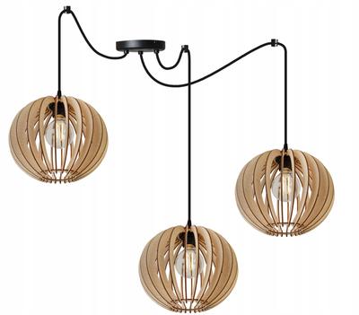 MODERN WOODEN LED CEILING HANGING LAMP