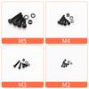 1760PCS Metric Screw Assortment Kit (M2/M3/M4/M5) - Grade 12.9 Alloy Steel Hex Socket Head Cap Bolts & Nuts, Black