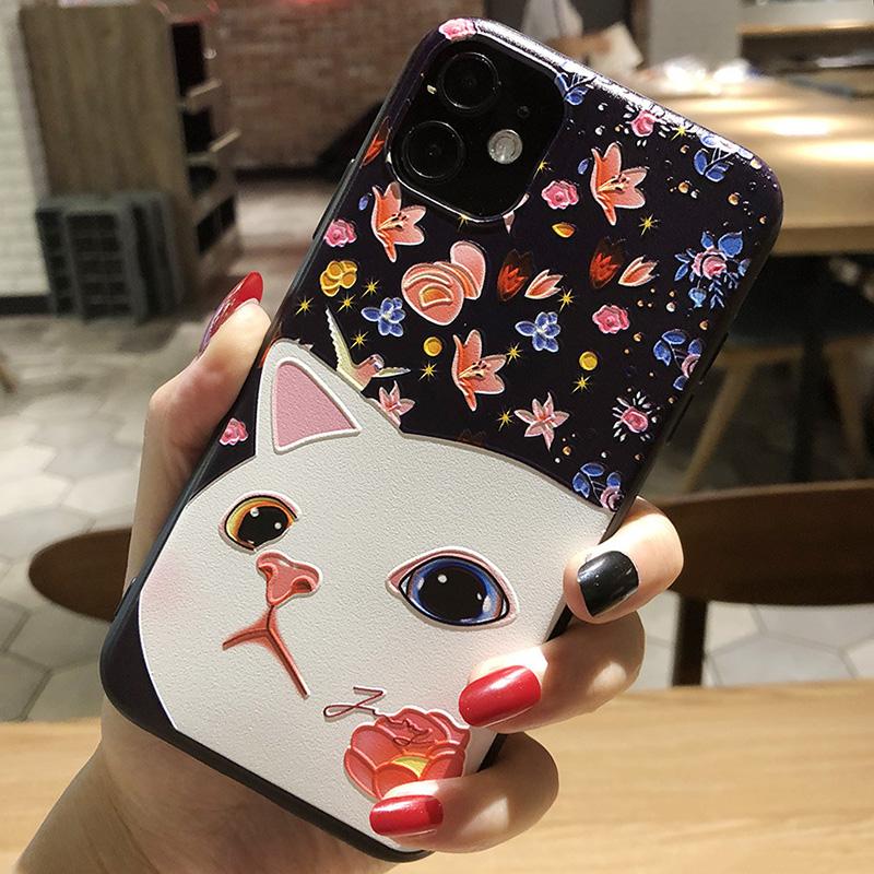 3D Relief Phone Case For Tecno Camon 19 Camon19 Pro Neo Case Floral Silicon Cover For Tecno Camon 19 Neo Case 2022 Fundas Coque