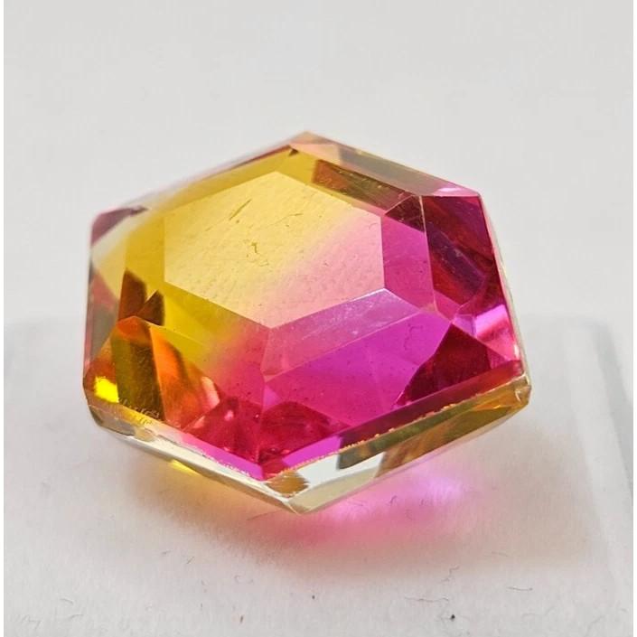 Natural Ametrine Bi-Color 16+ Ct Fancy Cut Certified Stunning Loose Gemstone