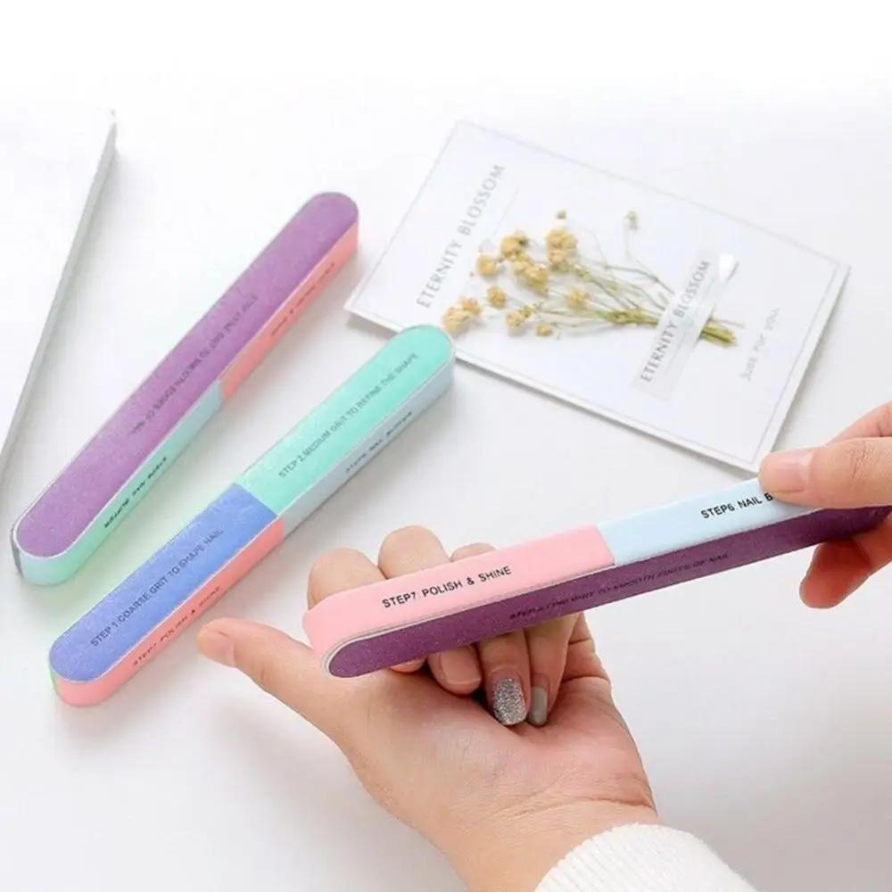 Nail Polish Buffer Nail Art Sanding Files Buffer Block Manicure Pedicure Tools Sand Surface Sponge Nail File