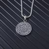 Viking Guardian Totem Pendant Men'S Nordic Necklace Personality Runavin Religious Vintage Pendant Accessories