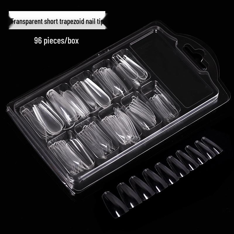 Transparent Frosted Reusable Nail Extensions - Super Thin No-Trace Nail Art Tips for Women