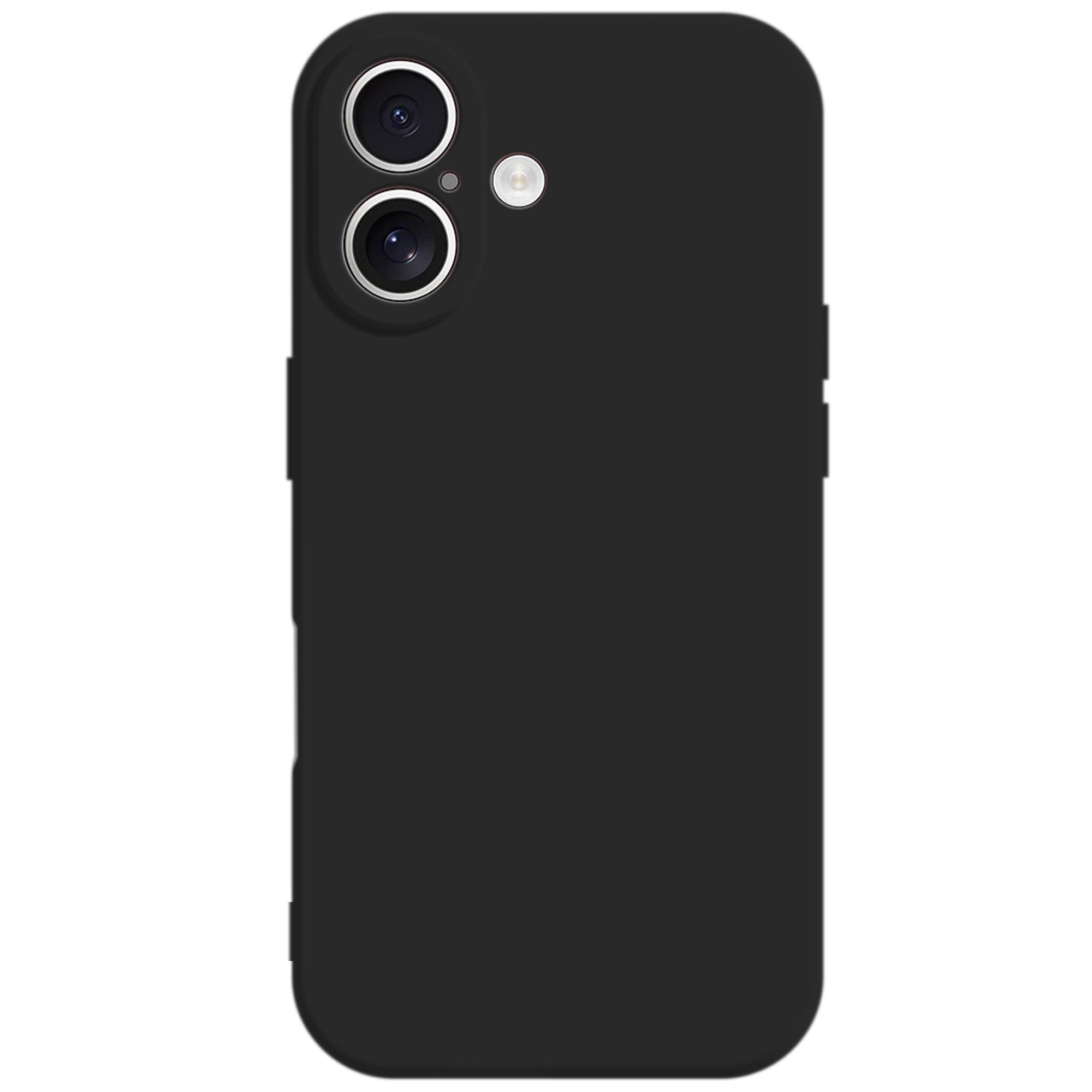 

KALEBOL KLB-TPU003 For iPhone 16 Plus Case Anti-Scratch Solid Color TPU Phone Cover Black