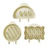 3Pcs Classic Mini Hand Pie Molds One Press Autumn Cottage Pie Set For Diy Baking, Dough Presser Pocket Pie Molds For Christmas