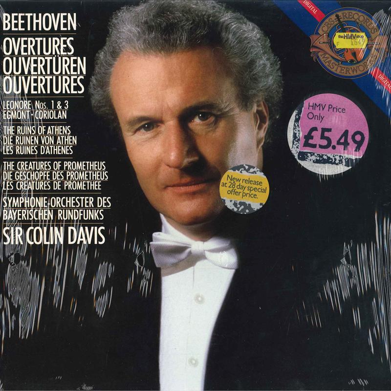 LP Record LUDWIG VAN BEETHOVEN, SYMPHONIE ORC - Overtures IM42103 CBS 1986 Europe Classical Used