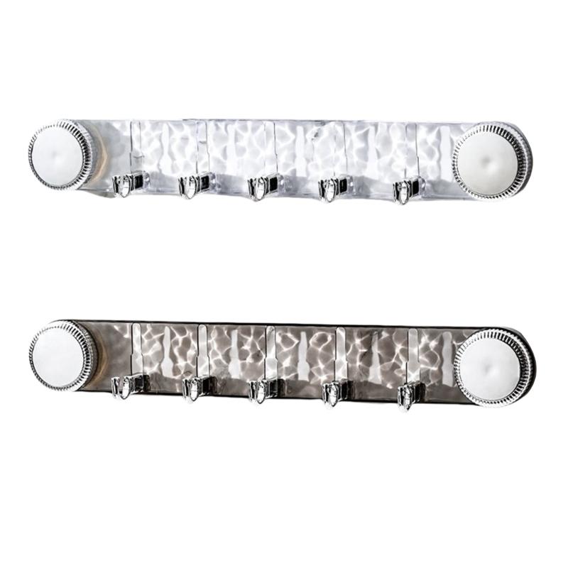 Robuste Kunststoffmaterialien Wellendesigns Mehrzweckhaken Wohnaccessoire für Heimaufbewahrungslösung ohne Bohren