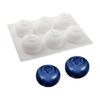 Leicht lösbare Silikon-Backform 6 Mulden Blaubeerform Kuchenformen Für Mousse Gelees Herstellung Und Party-Servieren