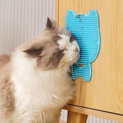 Cat Scratching Board Pet Brush Comb Plastic Scrapy Board Self Service Massage Sticker Remove Floating Hair Brush Pet Supplies