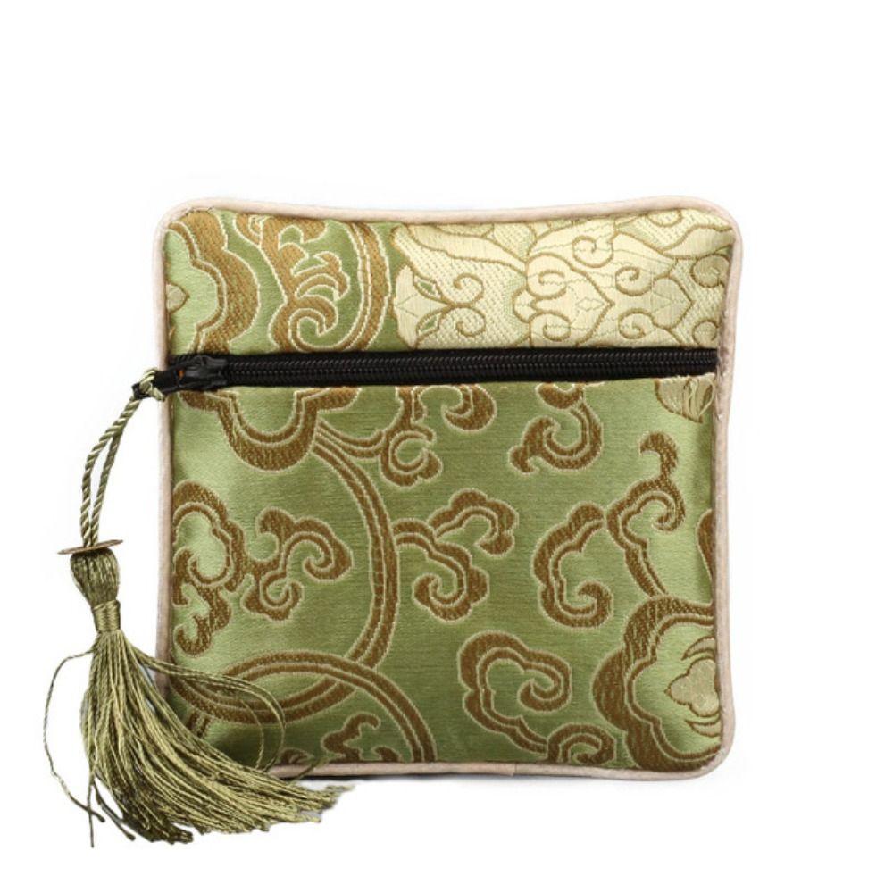 Jewelry Packaging Chinese Style Coin Purse Silk Jewelry Organizer Brocade Pouch Jewelry Storage Bag