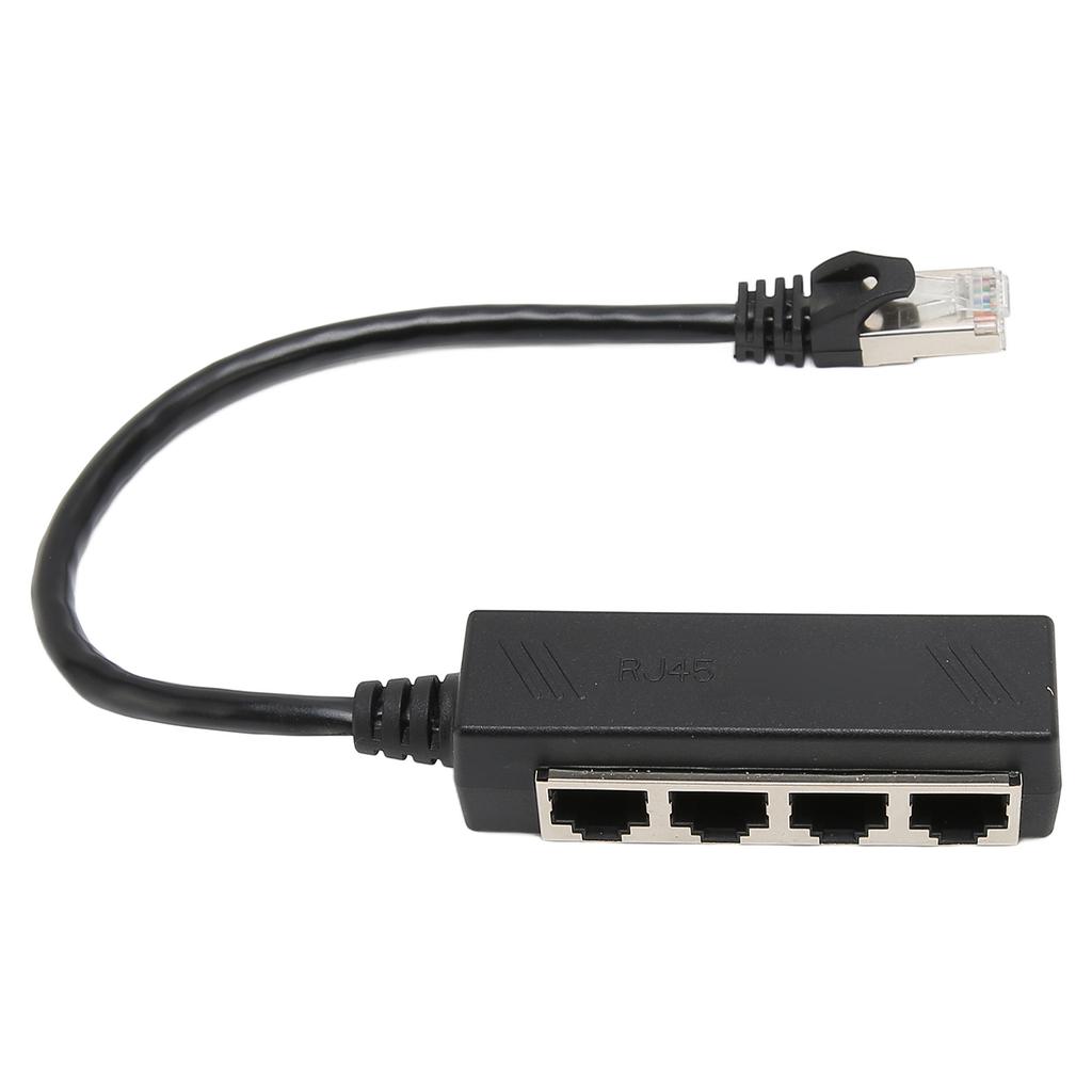 RJ45 Ethernet Splitter Cable One Point Four Ethernet Cable Splitter ABS PCB RJ45 Splitter Adapter