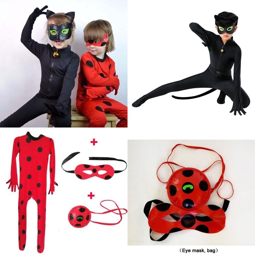 Cute And Stylish Miraculous Ladybug Jumpsuit Outfit Ideal For Cosplay Dress-up And Parties!
