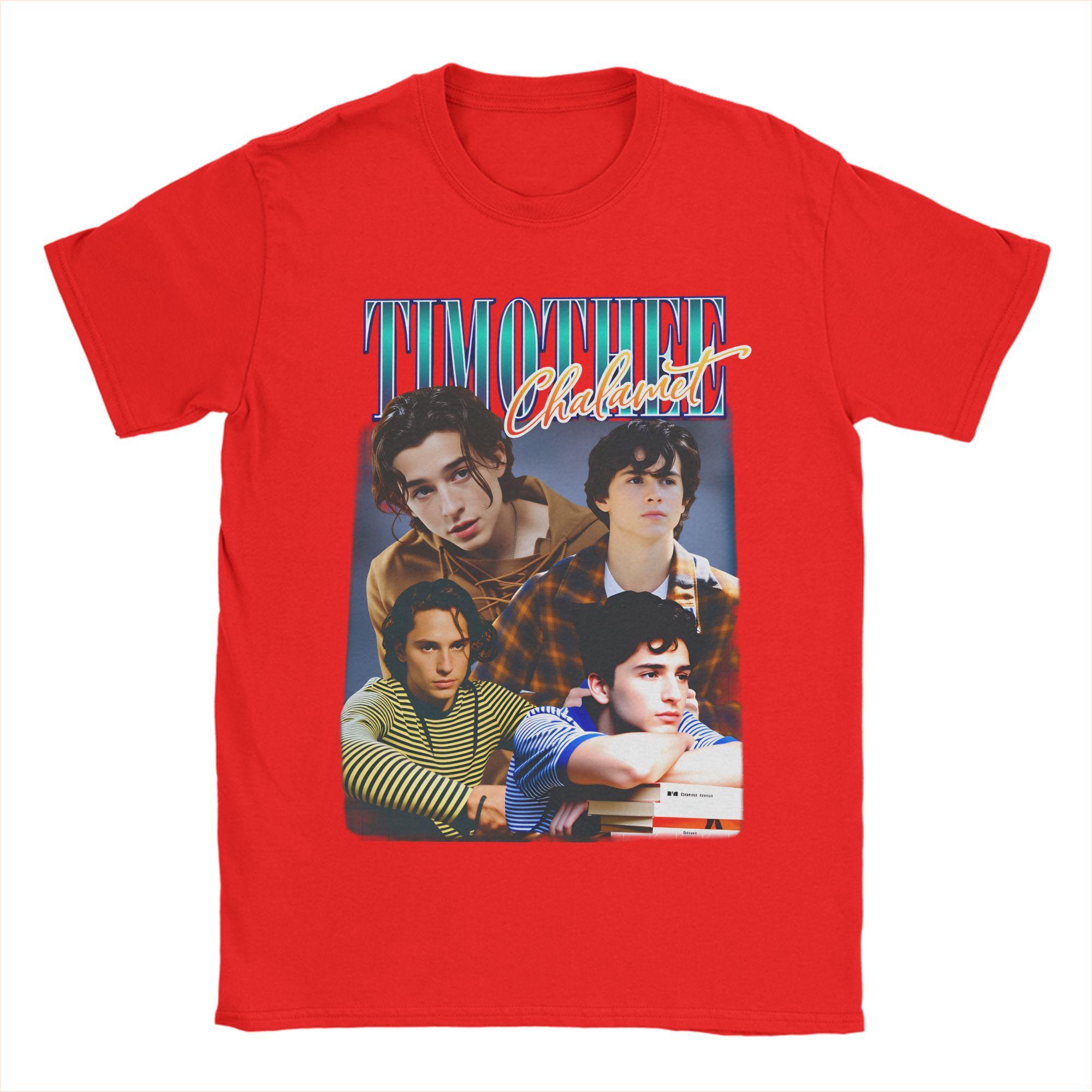 Timothée Chalamet Marty Supreme Mens T Shirts Casual Tees Short Sleeve Round Collar TShirts Cotton Plus Size Clothing S