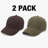 (Herren Erwachsene 60cm, 2er Pack - SET 2) Einfache verstellbare Baseballkappe für Erwachsene, Sonnenhut, Paket