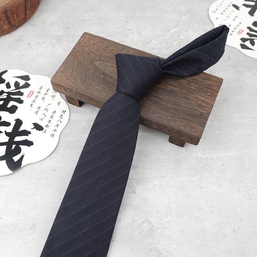 Luxury Stripes Mens Tie Woven Soft Cotton Necktie Classic Cravat Gift