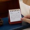 2026 Unprinted Portable Simplified Mini Calendar 180° Page Flip Desktop Ornament Check-in Plan Style Calendar