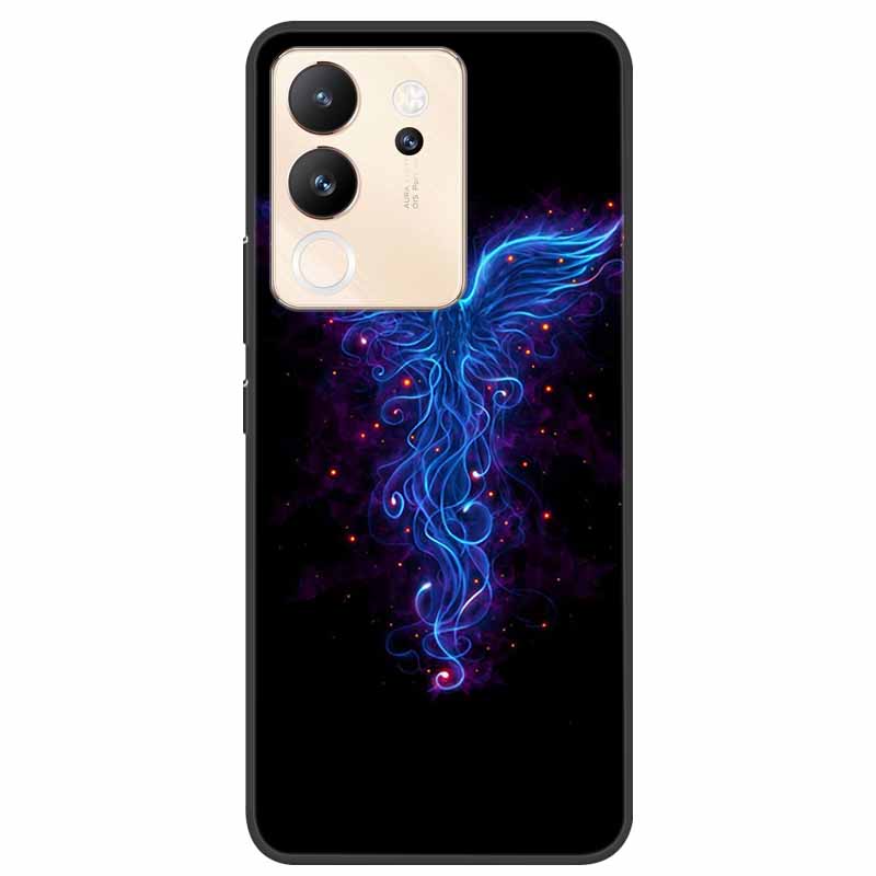 For Vivo V30 Lite Case 6.67'' Silicone Painted Soft TPU Protective Cover for Vivo V 30 Lite 5G Phone Cases V30Lite V2314 Cartoon