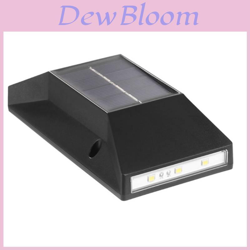 Solar Trapezoid Garden Wall Light With Led Lamp For Outdoor Decor And Pathway Illumination