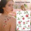 Safe Colorful Floral Tattoos Tattoo Sticker Water Transfer Paper Clear