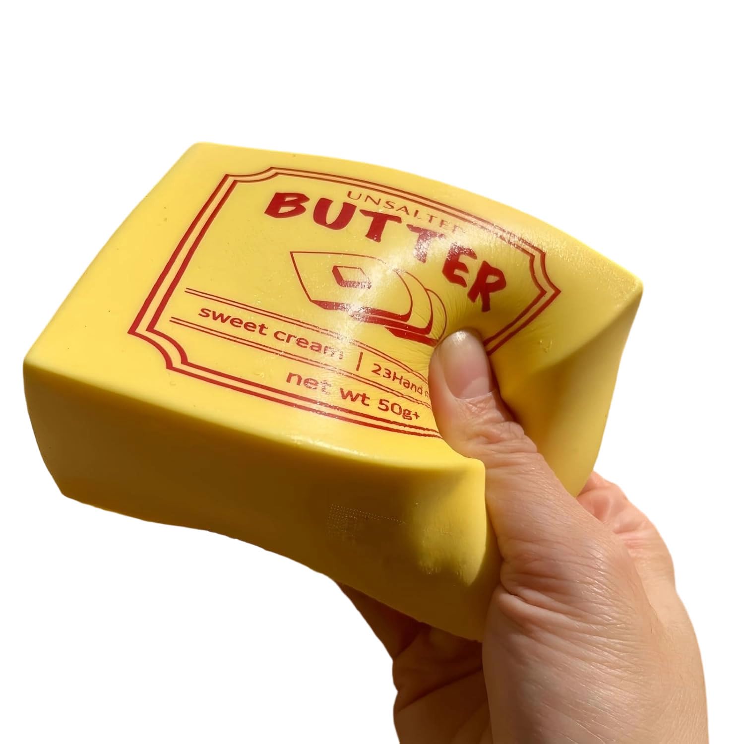 

Butter Squish Slow-Return Stress Relief Squeeze Toy Square