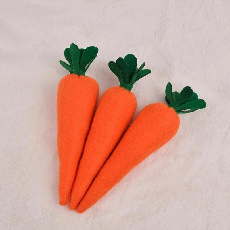 3/1pcs Nov Woven Easter Carrots Ornaments Hanging Pendant for Easter Home Decorations Supplies 2023 Kids Easter Favors Gifts Toy
