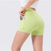 Women's Quick Dry Yoga Hip Lifting Shorts High Waist Fitness Running Shorts With Pockets