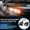 No.22853028 Male and Female Headlights Connector Harness Plug Wire for Chevrolet Silverado 2007-2015 8 Pin Left and Right Headlights Connector
