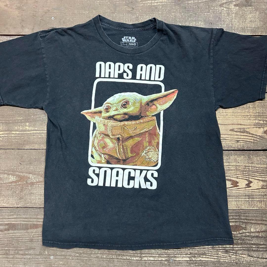 

[USED] XL Star Wars Mandalorian Baby Yoda Yoda T-shirt Black