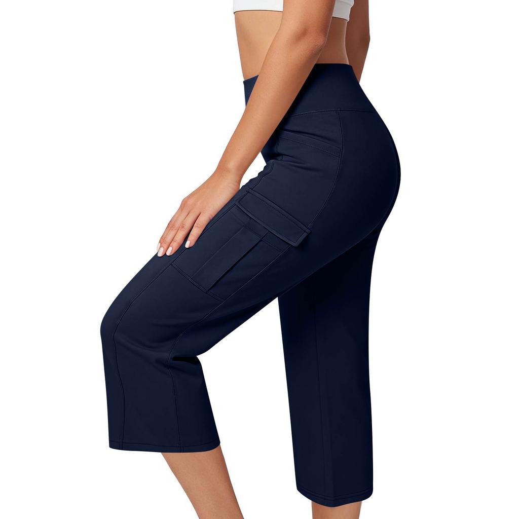 Women's High-Waisted Casual Athletic Slim-Fit Outdoor Fitness Yoga Pants With Pockets