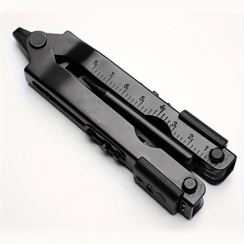 13 In 1 Stainless Steel Outdoor Survival Multitool Pliers Compact Pocket Knife with Nonslip Grip for Hiking Fishing Hunting. Silver