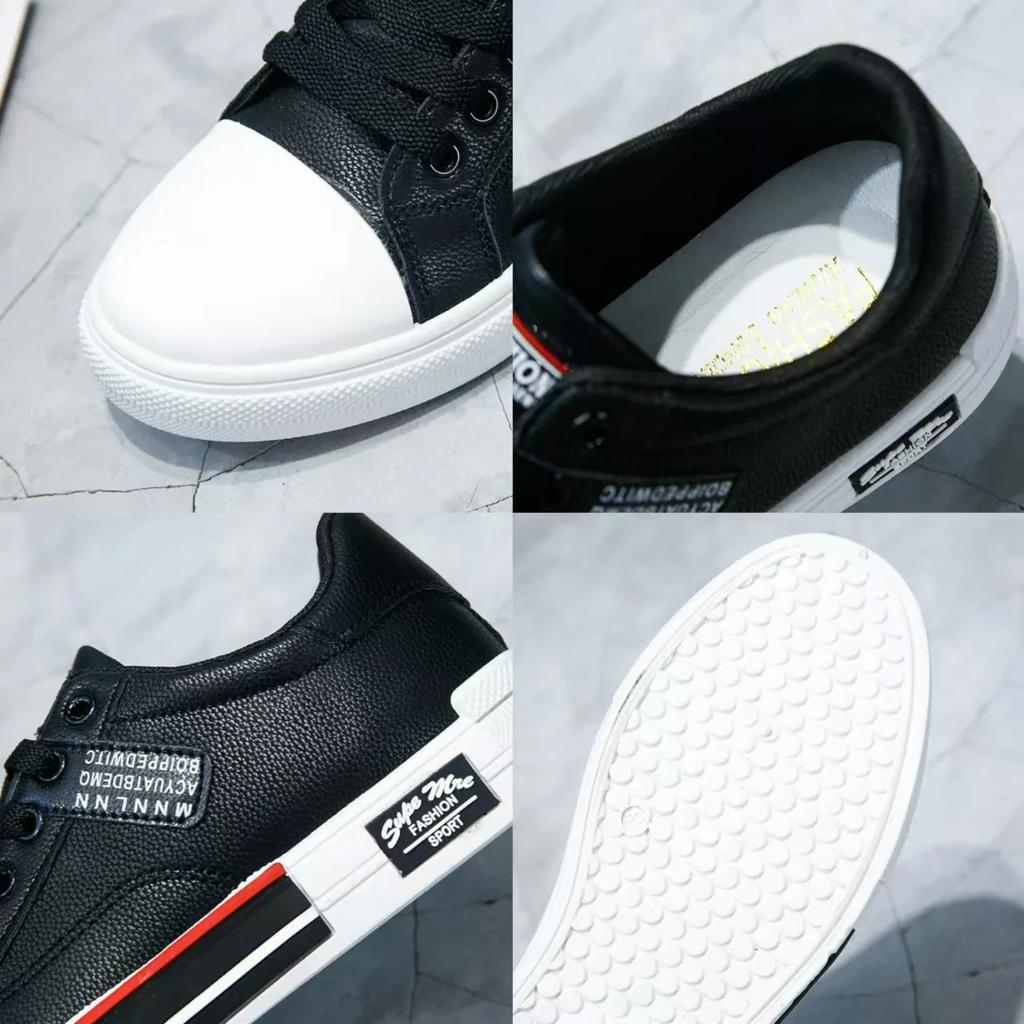 Leder Herren Canvas Schuhe High-Top Freizeitschuhe Herbst Herren Rutschfeste Sneaker Winter Flacher Tennisschuh Zapatillas De Hombre