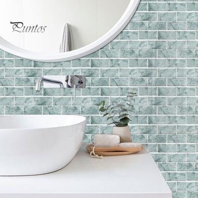 Selbstklebende Küchenrückwand Selbstklebende PVC-Fliesen Wandaufkleber, Wasserdichte Mosaikmuster Decals für Badezimmer Leicht zu reinigende Abdeckungen Heimdekoration,