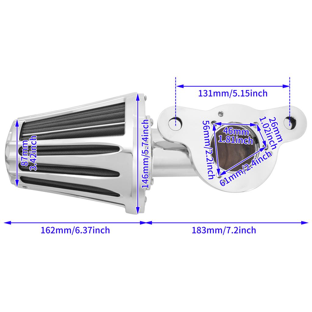 Motorcycle Air Cleaner Intake Air Filter System Kits For Harley Sportster XL 1200 883 2004-2022 Softail Dyna Touring 2000-2025