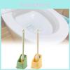 Durable Plastic Duckbill Toilet Brush Wall-mounted Clean Every Corner Easily