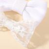 4Pcs New Solid Color Lace Hair Clips for Girls Handmade Velvet Bowknot Baby Hairpins Sweet Headwear Kids Hair Accessories Gifts