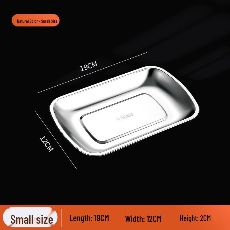 Stainless Steel Buffet & Barbecue Plate for Meat & Vegetables