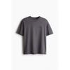 H M Loose FiT PrinTed T sHirT Dark Grey
