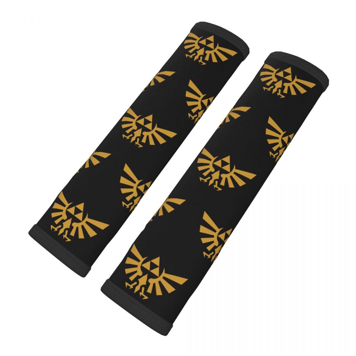Custom Hot Game Zeldas Legend Seat Belt Cover Pad 2 PCS Auto Seatbelt Shoulder Strap Cover 1