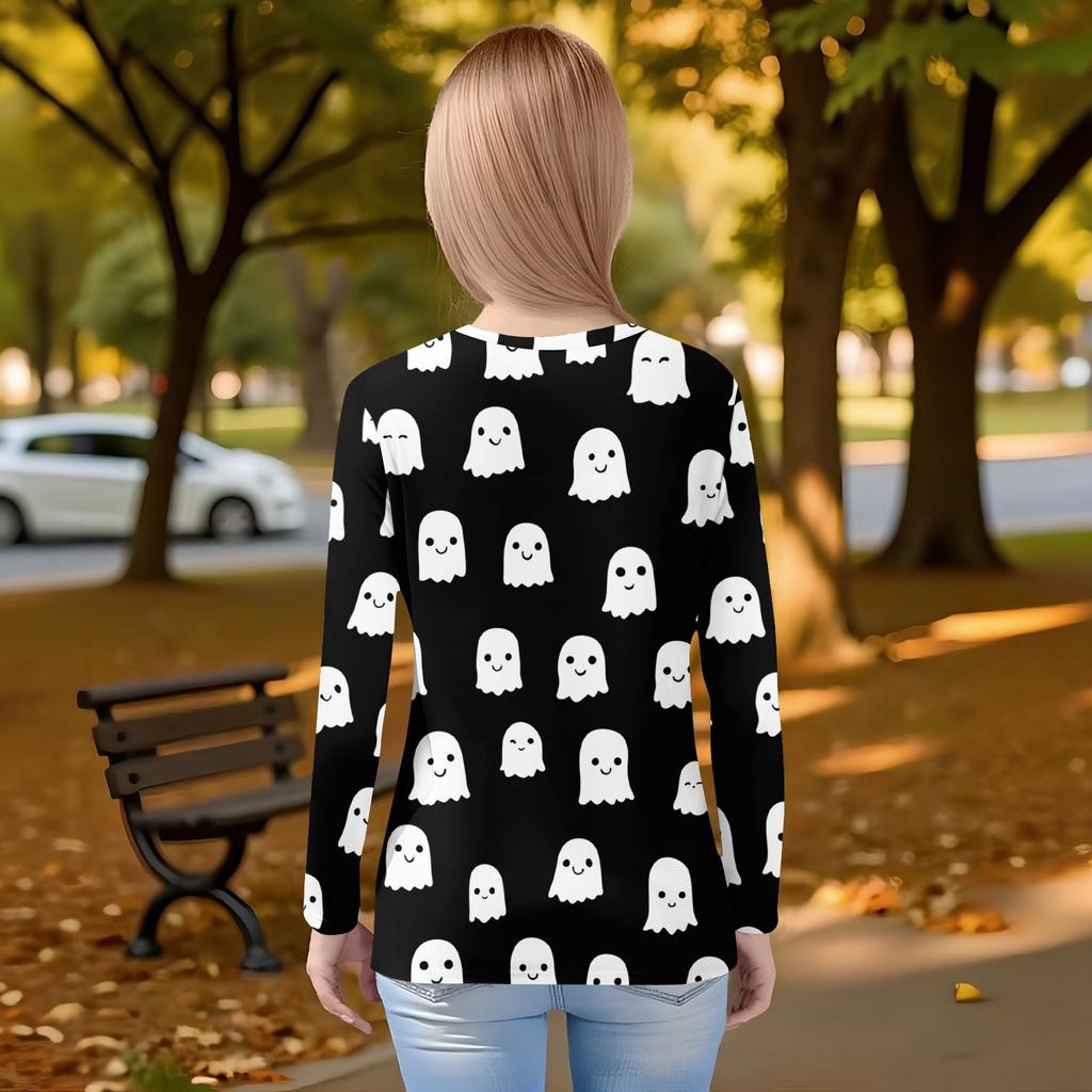 Children's Long-sleeved O-neck Top Printed Daily Casual