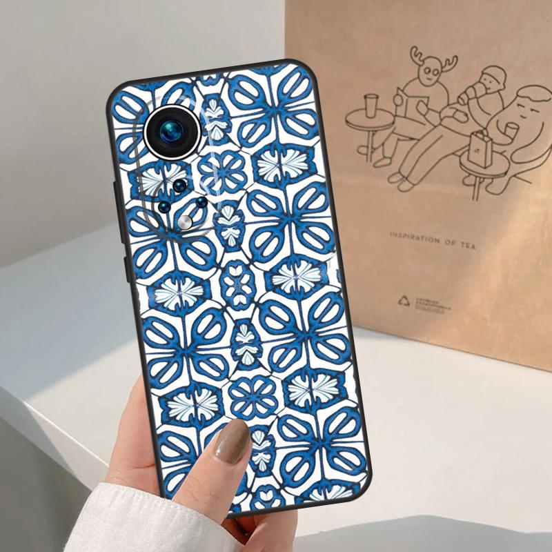 Square Turkish Flower Tiles For Honor Magic 8 Pro 7 6 5 Lite Case For Honor Win RT 200 400 50 70 90 X8b X9a X9b X9c X9d