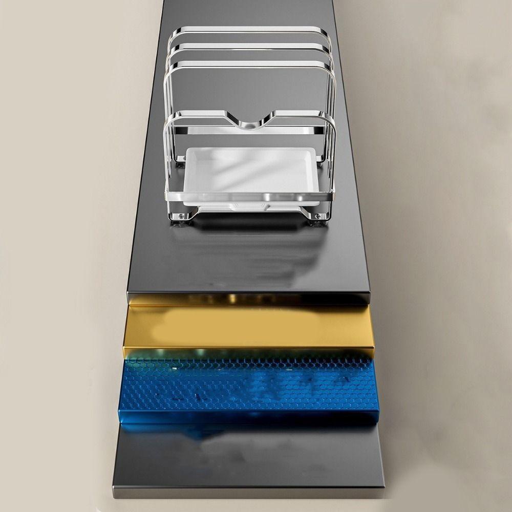 Vertical Cutting Board Holder Moisture-proof Chopping Board Rack Stable Cookware Holder  Cabinet