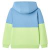 Blue and Pale Yellow Hooded Sweatshirt for Children 92/104/116/128/140