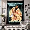 Nástěnná tapisérie s vlastním jménem a textem, Dekorační tapisérie Backstreet Boys do ložnice