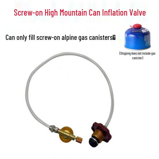 Outdoor Gaskartuschen Nachfüllventiladapter mit Führung für Flüssiggastanks